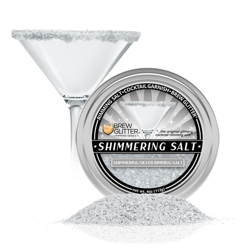 TW - Shimmering White Cocktail Rimming Salt-Brew Glitter®