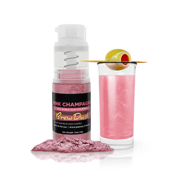 Edible Luster Dust - USA Manufactured Luster Dust Mix with Water for Edible  Paint - Pearl Luster Dust Edible - Edible Luster Dust for Drinks, Cakes and  Chocolates (Pink Champagne) 