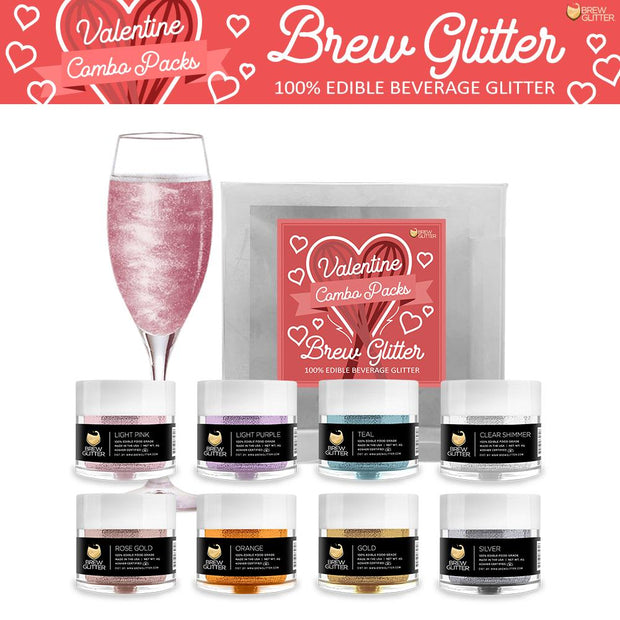 Valentine's Day Collection Brew Glitter Combo Pack A (8 PC SET)-Brew Glitter®