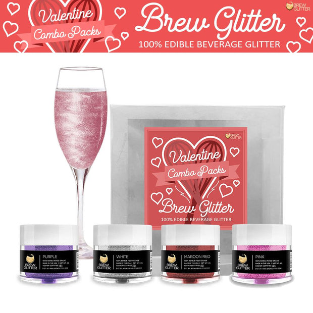 Valentine's Day Collection Brew Glitter Combo Pack B (4 PC SET)-Brew Glitter®