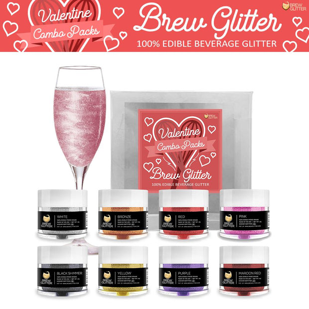 Valentine's Day Collection Brew Glitter Combo Pack B (8 PC SET)-Brew Glitter®