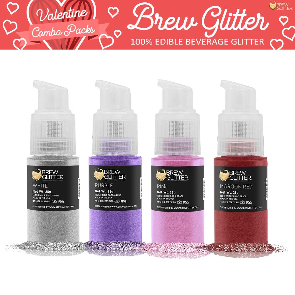 Valentine's Day Collection Brew Glitter Pump Combo Pack B (4 PC SET)-Brew Glitter®