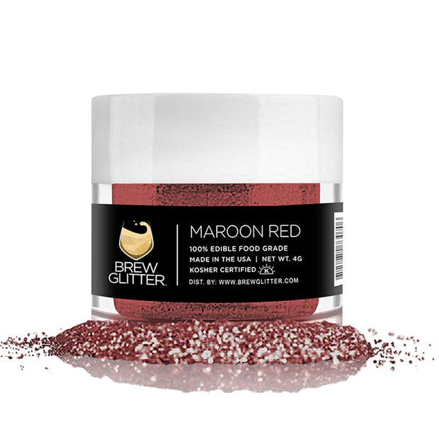 Red Edible Glitter, Prism Powder for Drinks and Food