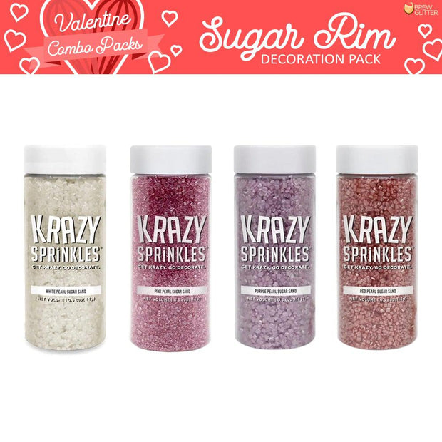 Valentine's Day Collection Cocktail Sugar Sand Rim Combo Pack-Brew Glitter®