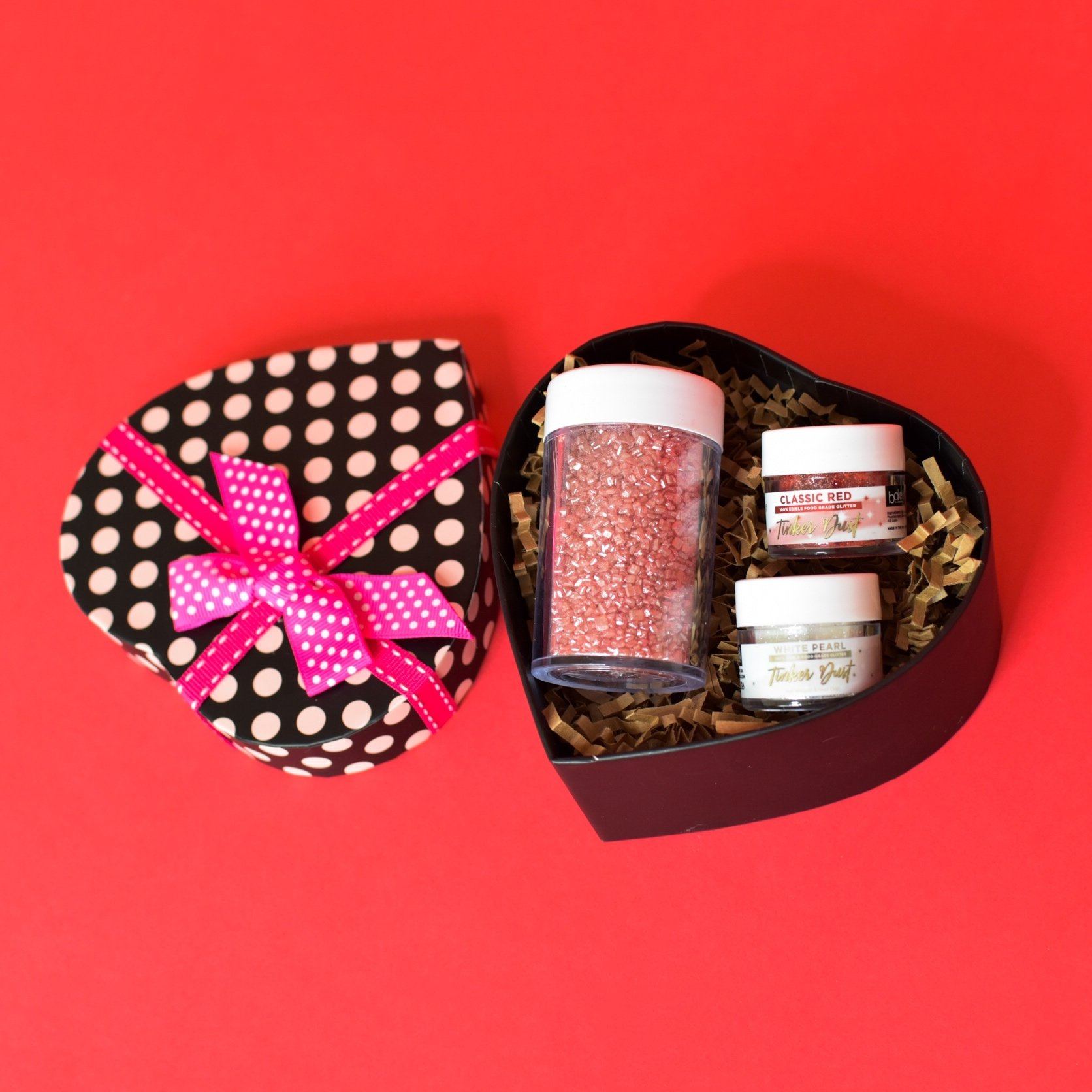 Valentine's Day Collection Tinker Dust + Red Pearl Sugar Sand Cocktail Rim + Heart Gift Set-Brew Glitter®