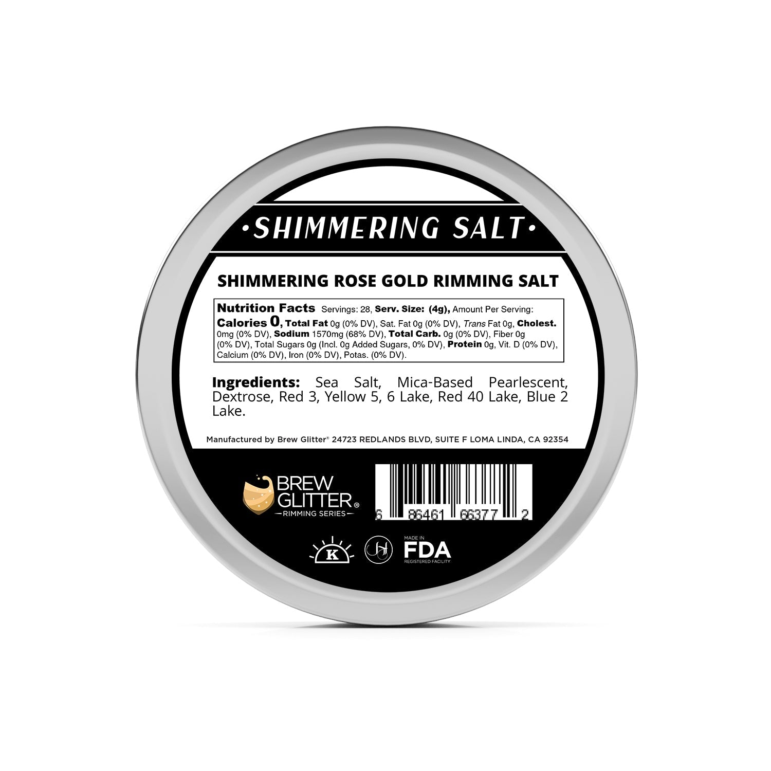 Valentine's Day Shimmer Rimming Salt February Feelings Combo (2 PC)-Brew Glitter®