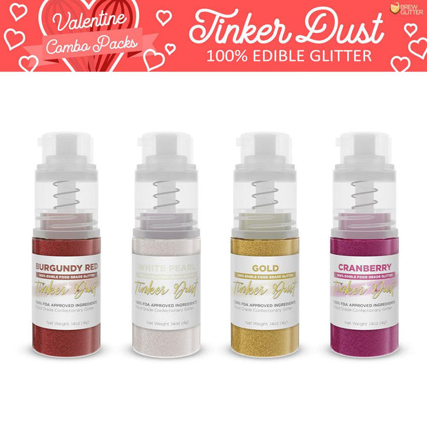 Valentine's Day Tinker Dust Mini Pump Date Night Combo (4 PC SET)-Brew Glitter®