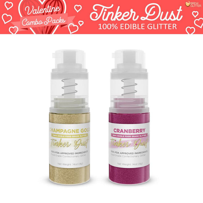 Valentine's Day Tinker Dust Mini Pump Hugs and Kisses Combo (2 PC SET)-Brew Glitter®