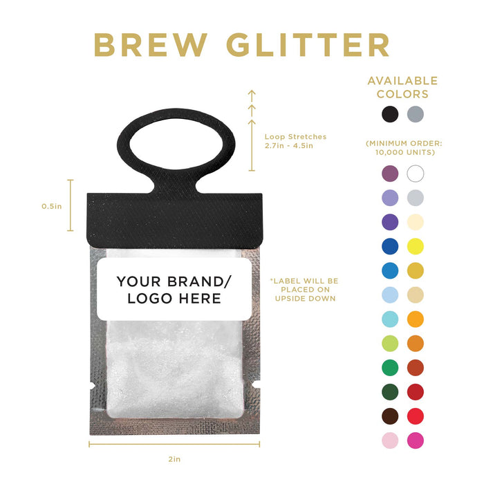 White Brew Glitter® Necker | Private Label-Brew Glitter®