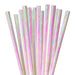 White Iridescent Stirring Straws | Bulk Sizes-Brew Glitter®