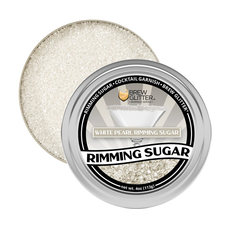 White Pearl Cocktail Rimming Sugar-Brew Glitter®