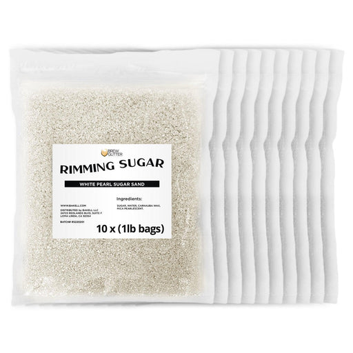 White Pearl Cocktail Rimming Sugar | Bulk Sizes-Brew Glitter®