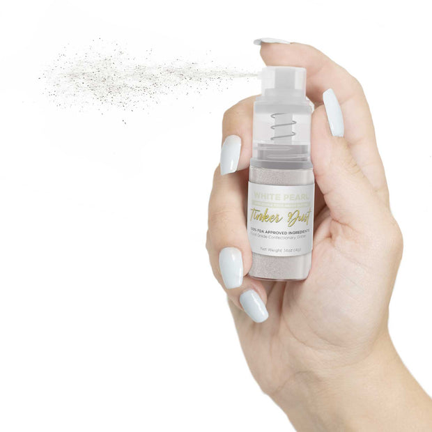 White Pearl Edible Glitter Spray 4g Pump | Tinker Dust®-Brew Glitter®