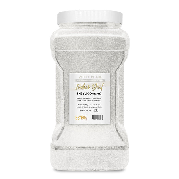 White Pearl Tinker Dust Food Grade Edible Glitter | Bulk Sizes-Brew Glitter®