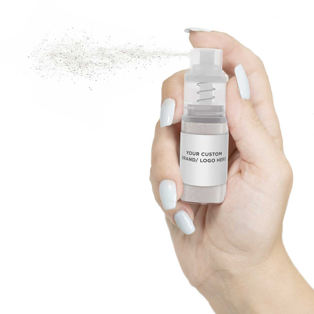 White Pearl Tinker Dust® | 4g Glitter Spray Pump | Private Label by the Case-Brew Glitter®