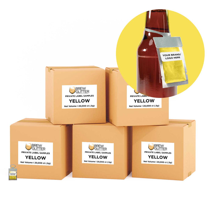 Yellow Brew Glitter® Necker | Private Label-Brew Glitter®