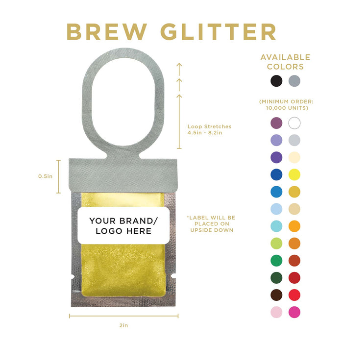 Yellow Brew Glitter® Necker | Private Label-Brew Glitter®