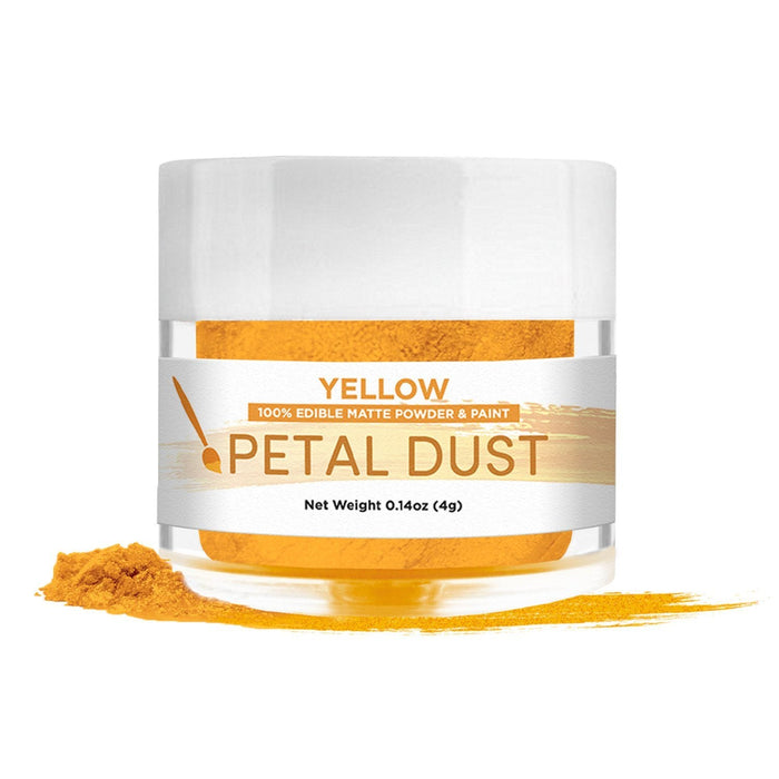 Yellow Petal Dust Food Coloring Powder | 4 Gram Jar-Brew Glitter®